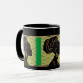 Schönes afrikanisches Schwarzes Gold Tasse (Vorderseite Links)
