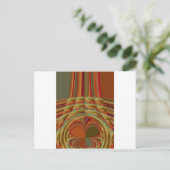 Schönes afrikanisches traditionelles Golden Brown  Postkarte (Stehend Vorderseite)