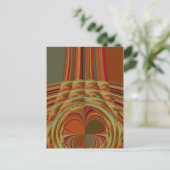 Schönes afrikanisches traditionelles Golden Brown Postkarte (Stehend Vorderseite)