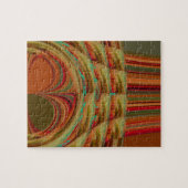 Schönes afrikanisches traditionelles Golden Brown Puzzle (Horizontal)