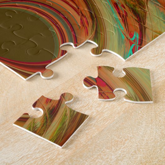 Schönes afrikanisches traditionelles Golden Brown Puzzle (Seite)