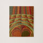 Schönes afrikanisches traditionelles Golden Brown Puzzle (Vertikal)