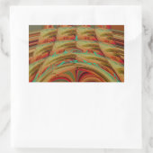 Schönes afrikanisches traditionelles Golden Brown  Rechteckiger Aufkleber (Tasche)