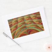 Schönes afrikanisches traditionelles Golden Brown  Rechteckiger Aufkleber (Umschlag)