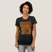 Schönes afrikanisches traditionelles Golden Brown T-Shirt (Vorne ganz)