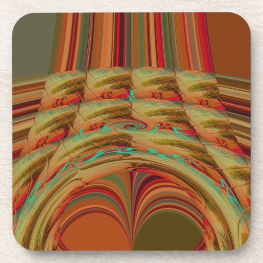 Schönes afrikanisches traditionelles Golden Brown  Untersetzer (Vorderseite)