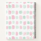 Schönes afro-amerikanisches Pink-School-Notebook Notizblock (Rückseite)