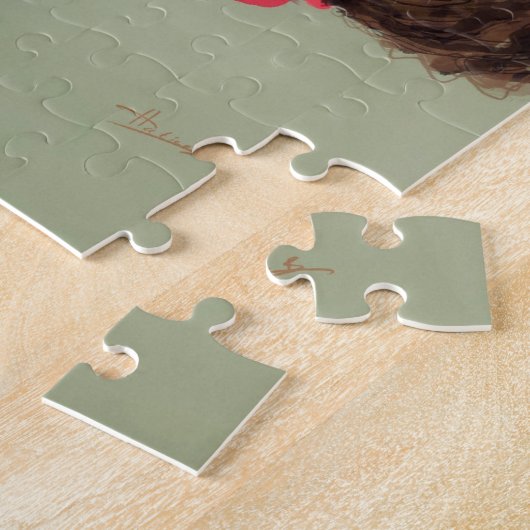 schönes Afroamerikanermädchen-Grafik Puzzlespiel Puzzle (Seite)