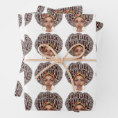 Schönes afrozentrisches schwarzes Wrapping Paper  Geschenkpapier Set (Beispiel)
