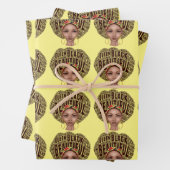 Schönes afrozentrisches schwarzes Wrapping Paper  Geschenkpapier Set (Beispiel)