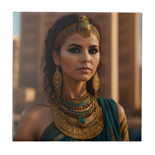 Schönes Ägyptisches Portrait Fliese