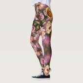 Schönes Akryllisches Blume-Muster Leggings (Links)