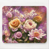 Schönes Akryllisches Blume-Muster Mousepad (Vorne)