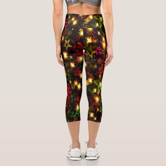 Schönes Allround-Print Weihnachtsgeschenk Capri Leggings (Rückseite)