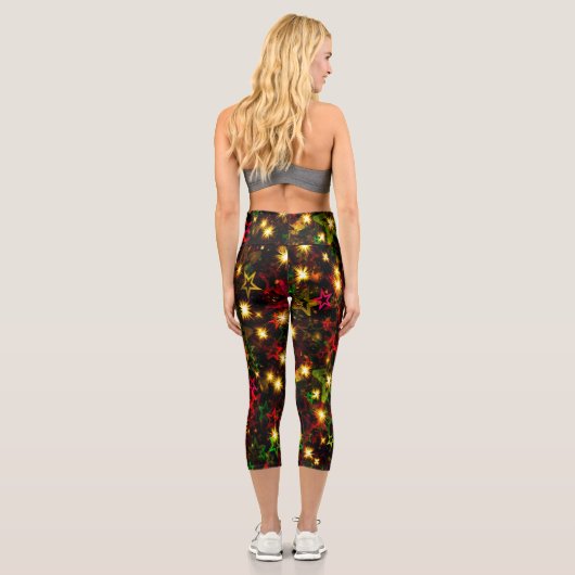 Schönes Allround-Print Weihnachtsgeschenk Capri Leggings (Rückseite)