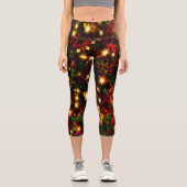 Schönes Allround-Print Weihnachtsgeschenk Capri Leggings (Vorderseite)