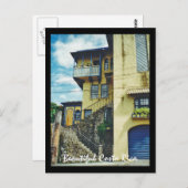 Schönes Altes Haus in San Jose, Costa Rica Postkarte (Vorne/Hinten)