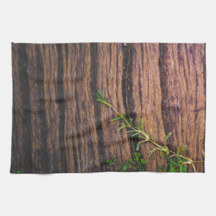 schönes altes Holz Geschirrtuch