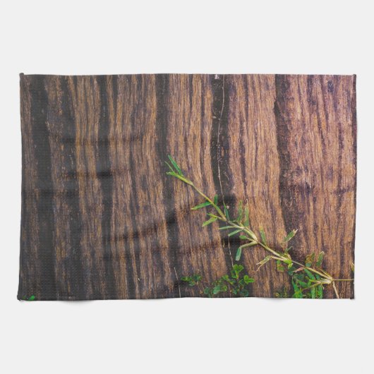 schönes altes Holz Geschirrtuch (Horizontal)