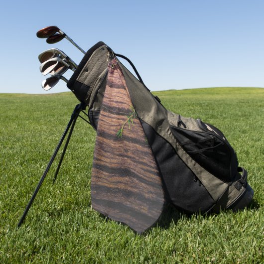 schönes altes Holz Golfhandtuch (Gras)