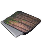 schönes altes Holz Laptopschutzhülle (Vorne Knopf)