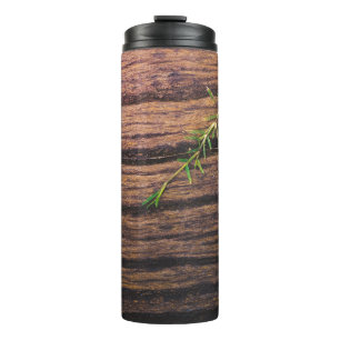 schönes altes Holz Thermosbecher