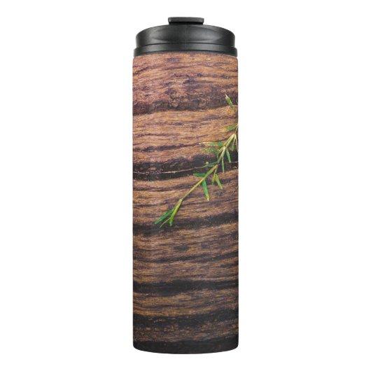 schönes altes Holz Thermosbecher (Vorderseite)