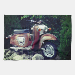 Schönes Altes Scooter-Handtuch 40,6 cm x 61 cm Handtuch