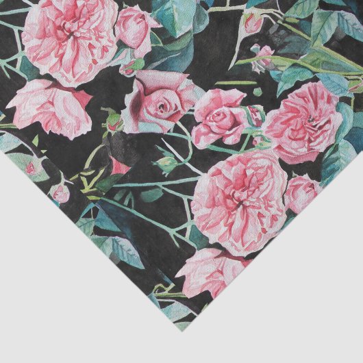 Schönes altrosa Rosengeflecht Papier Wrapping (Ausschnitt)