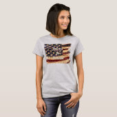 Schönes Amerika, Grau, Patriotischer T - Shirt der (Vorne ganz)