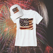 Schönes Amerika - Patriotischer T - Shirt der Frau