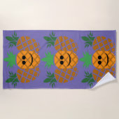 Schönes Ananas-Design - Strandtuch (Vorderseite)