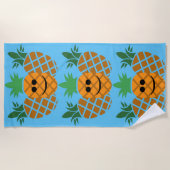 Schönes Ananas-Design - Strandtuch (Vorderseite)