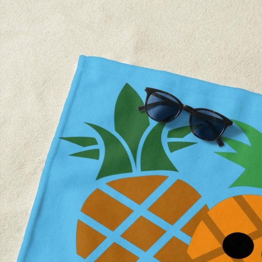 Schönes Ananas-Design - Strandtuch (Beispiel)