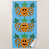 Schönes Ananas-Design - Strandtuch (Vorderseite)