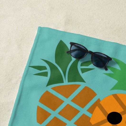 Schönes Ananas-Design - Strandtuch (Beispiel)