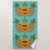 Schönes Ananas-Design - Strandtuch (Vorderseite)