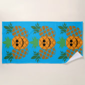 Schönes Ananas-Design - Strandtuch (Vorderseite)