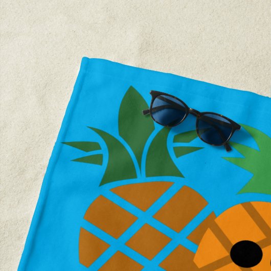 Schönes Ananas-Design - Strandtuch (Beispiel)