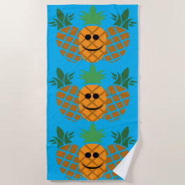 Schönes Ananas-Design - Strandtuch