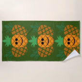 Schönes Ananas-Design - Strandtuch (Vorderseite)