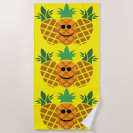 Schönes Ananas-Design - Strandtuch