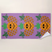Schönes Ananas-Design - Strandtuch (Vorderseite)