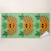 Schönes Ananas-Design - Strandtuch (Vorderseite)