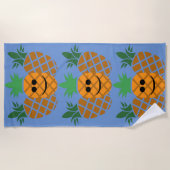 Schönes Ananas-Design - Strandtuch (Vorderseite)