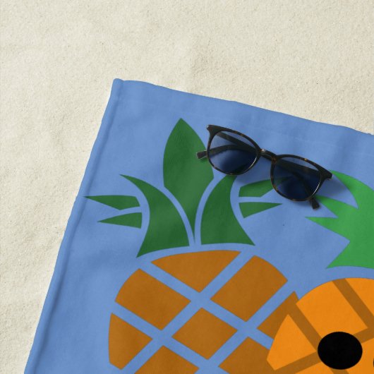 Schönes Ananas-Design - Strandtuch (Beispiel)