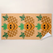 Schönes Ananas-Design - Strandtuch (Vorderseite)
