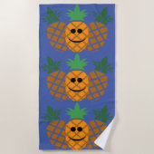 Schönes Ananas-Design - Strandtuch (Vorderseite)