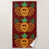 Schönes Ananas-Design - Strandtuch (Vorderseite)