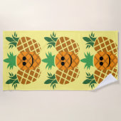 Schönes Ananas-Design - Strandtuch (Vorderseite)